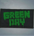 Официална бродирана пънк нашивка Green Day с лого в зелено