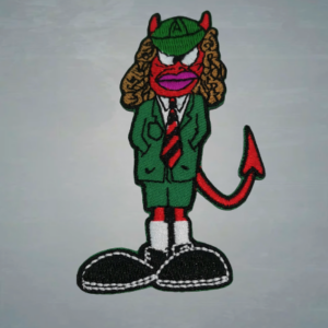 Официално лицензирана рок нашивка AC/DC Angus Devil с Ангус Йънг като дявол