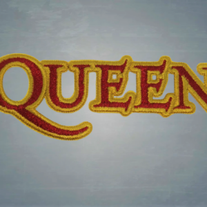 Бродирана рок нашивка Queen Logo в червено и златно