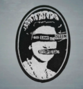 Черно-бяла бродирана пънк нашивка Sex Pistols God Save The Queen