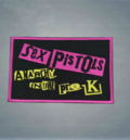 пънк нашивка Sex Pistols Anarchy in the UK розов и жълт пач