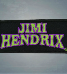 оригинална рок нашивка Jimi Hendrix зелено и лилаво лого