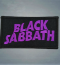 Метъл нашивка Black Sabbath лилаво лого бродирана