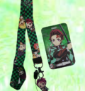 Demon Slayer цветна връзка с бадж