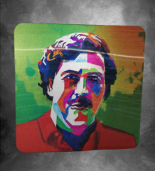 Голям триизмерен стикер на Pablo Escobar