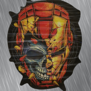 Уникален стикер на Iron Man и Spider-Man