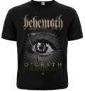 Черна метъл тениска Behemoth O Death с графика на око и коса на предната страна
