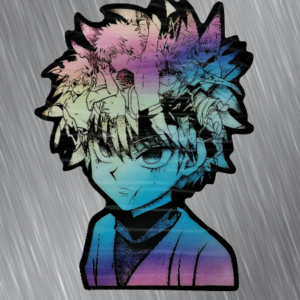 Много интересен стикер на Killua Zoldyck