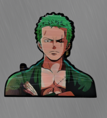 Голям аниме стикер с Roronoa Zoro