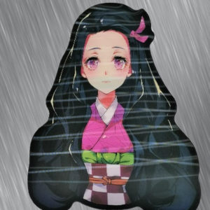 Голям триизмерен стикер с лика на Nezuko Kamado - Hover Image