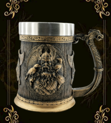 Халба за напитки с викинги Valhalla