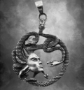 Gorgon Medusa медальон от стомана