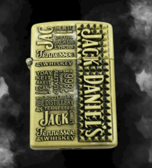 Качествена метална запалка с надписи Jack Daniel's