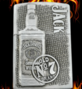 Jack Daniels метална релефна запалка на газ