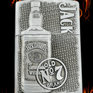 Jack Daniels метална релефна запалка на газ