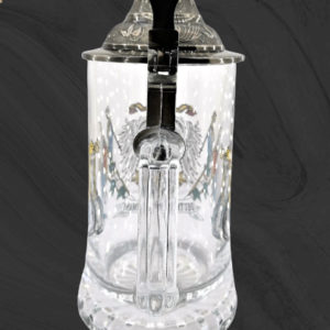 Уникална немска стъклена халба с германския орел - Hover Image
