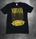 Тениска на групата Nirvana Melting Smiley