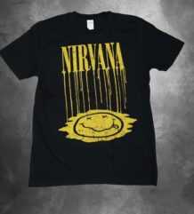 Тениска на групата Nirvana Melting Smiley
