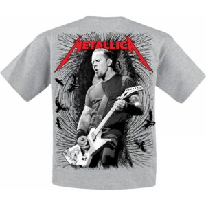 Метъл тениска Metallica с двустранен принт и гарвани - Hover Image