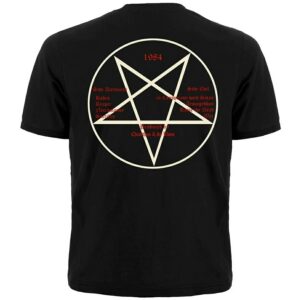 Метъл тениска Bathory с пентаграм и козел - Hover Image