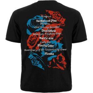 Музикална тениска Deftones с череп и рози - Hover Image