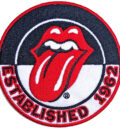 рок нашивка Rolling Stones Established 1962 бродиран кръгъл пач
