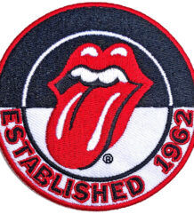 рок нашивка Rolling Stones Established 1962 бродиран кръгъл пач