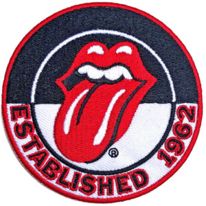 рок нашивка Rolling Stones Established 1962 бродиран кръгъл пач