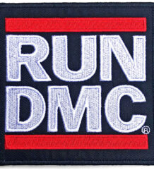 Рок нашивка Run DMC класическо лого бродирана
