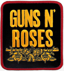 Нашивка Guns N' Roses Appetite златна бродерия с рози