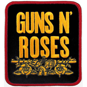 Нашивка Guns N' Roses Appetite златна бродерия с рози
