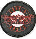 Рок нашивка Guns N' Roses Classic Logo с два пистолета и рози