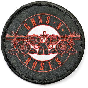 Рок нашивка Guns N' Roses Classic Logo с два пистолета и рози