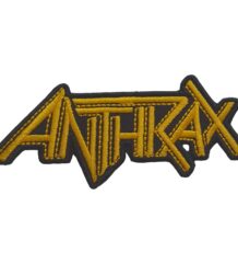 Метъл нашивка Anthrax Logo златна бродерия