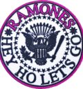 пънк нашивка Ramones Hey Ho Lets Go кръгла бродерия