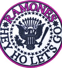 пънк нашивка Ramones Hey Ho Lets Go кръгла бродерия