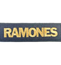 Пънк нашивка Ramones Gold Logo правоъгълна бродерия