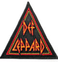 Триъгълна рокерска нашивка за елек Def Leppard с лого
