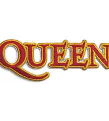 Оригинална лицензирана рок нашивка QUEEN с червени и златни букви