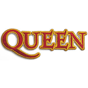 Оригинална лицензирана рок нашивка QUEEN с червени и златни букви