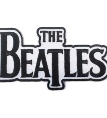 Оригинална стилна рок нашивка The Beatles с класическо черно-бяло лого