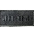 Оригинална везана гръндж нашивка Kurt Cobain в черно