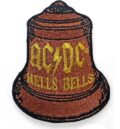Оригинална рок нашивка AC/DC Hells Bells бродирана камбана
