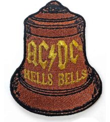 Оригинална рок нашивка AC/DC Hells Bells бродирана камбана