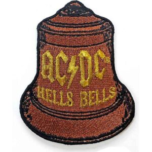 Оригинална рок нашивка AC/DC Hells Bells бродирана камбана