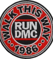Официална везана хип-хоп нашивка RUN DMC Walk This Way 1986