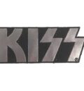 Оригинална нашивка KISS Silver Logo със сребрист надпис