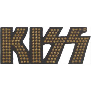 Оригинална нашивка KISS със златни конци бродирана