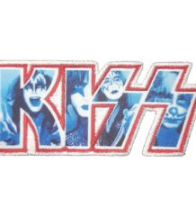 Оригинална рок нашивка KISS Rock and Roll Over лого с лица
