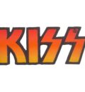 Метъл нашивка KISS Fire Logo с червено-жълт градиент
